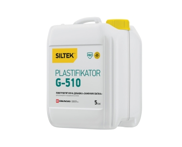 Пластификатор Siltek Plastifikator G-510 для штукатурных и кладочных растворов «Заменитель Извести» (5 л)
