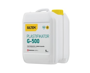 Пластифікатор Siltek Plastifikator G-500 для бетону та будівельних розчинів «Універсальний» (5 л)