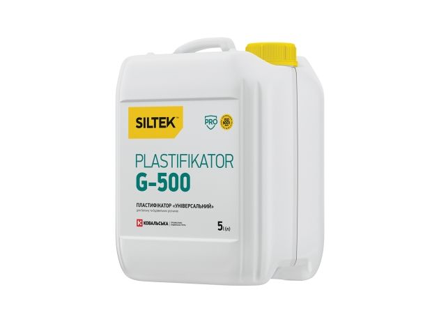 Пластифікатор Siltek Plastifikator G-500 для бетону та будівельних розчинів «Універсальний» (5 л)