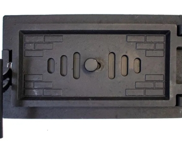 Дверца поддувальная чугунная "Замковая" с регулятором поддува 330х190