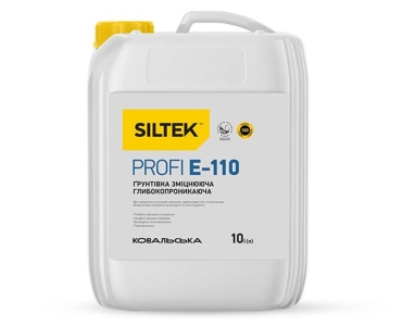 Грунтівка глибокопроникаюча зміцнююча Siltek E-110 Profi (10л)