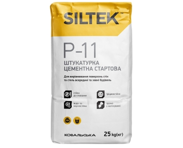 Штукатурка цементная стартовая Siltek P-11 (25 кг)