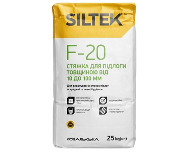 Стяжка для пола Siltek F-20 толщиной 10-100 мм (25 кг)