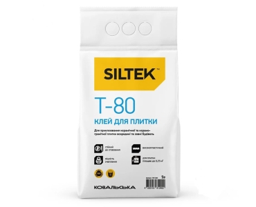 Клей для плитки Siltek Т-80 (5 кг)