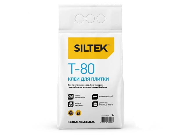 Клей для плитки Siltek Т-80 (5 кг)