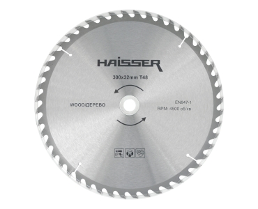 Диск пильний 300х32 48 зуб. по дереву HAISSER