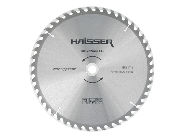 Диск пильний 300х32 48 зуб. по дереву HAISSER