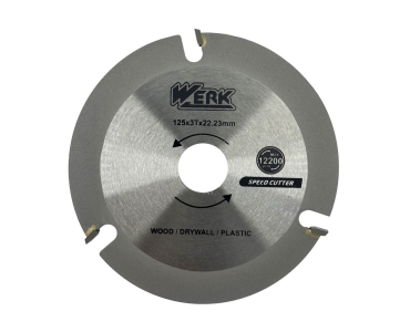 Диск універсальний по дереву для КШМ 125 x 3T x 22.23mm Werk