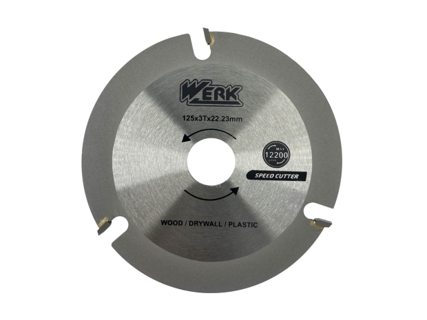 Диск універсальний по дереву для КШМ 125 x 3T x 22.23mm Werk