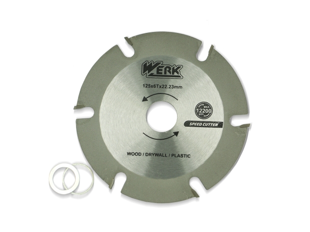 Диск універсальний по дереву для КШМ 125 x 6T x 22.23mm Werk