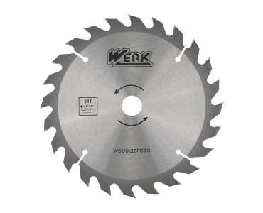 Диск пильний 115х22,23 24 зуб. по дереву WERK (WE109101/4332621)