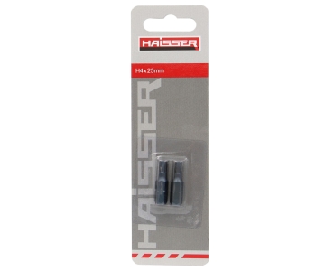 Біти магнітні HЕХ4 x25mm 2шт в блістері HAISSER 2715506