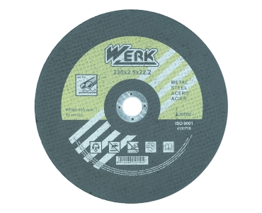 Відрізний круг по металу 230х2,5х22,2 WERK (WE201113/4131719)