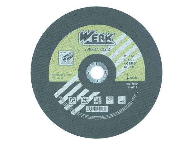 Відрізний круг по металу 230х2,5х22,2 WERK (WE201113/4131719)