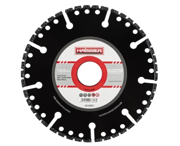 Диск алмазний MULTIPURPOSE PROFESSIONAL 125x1.2x3x22.23 (HAISSER) 4212651