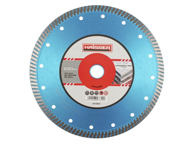 Диск алмазний Turbo CONCRETE PRO 230x2.8x10x22,23 (HAISSER) 4212633