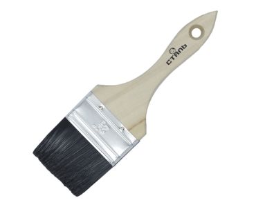 Пензлик для лаку 2,5" натуральний ворс Сталь