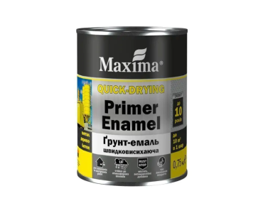 Грунт-емаль швидковисихаюча сіра матова Maxima 0,75 кг