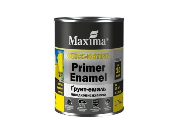 Грунт-емаль швидковисихаюча хакі матова Maxima 0,75 кг