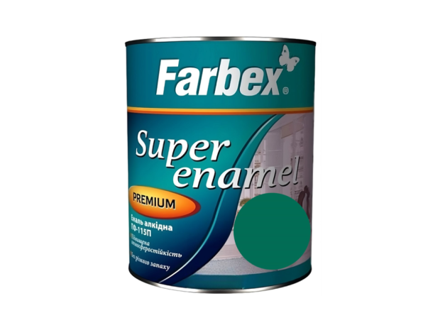 Емаль алкідна ПФ-115П бірюзова Farbex 2.8 кг