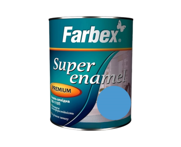 Емаль алкідна ПФ-115П блакитна Farbex 0,9 кг