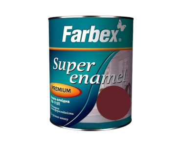 Емаль алкідна ПФ-115П вишнева Farbex 0,9 кг