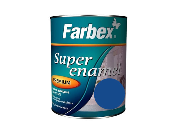 Емаль алкідна ПФ-115П синя Farbex 2.8 кг
