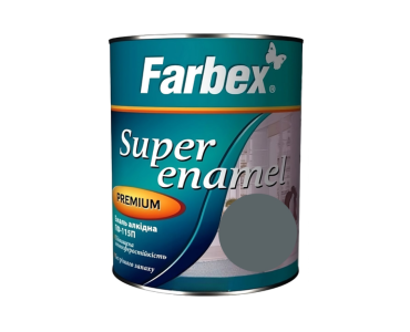 Емаль алкідна ПФ-115П сіра Farbex 2.8 кг