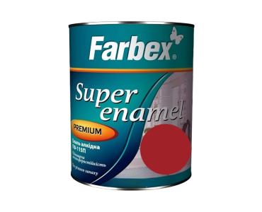 Емаль алкідна ПФ-115П червона Farbex 0,9 кг