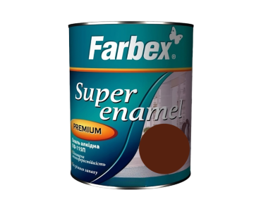 Емаль алкідна ПФ-115П червоно-коричнева Farbex 0,9 кг