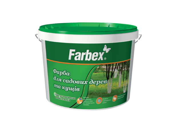 Краска для садовых деревьев белая матовая Farbex -1,4 кг
