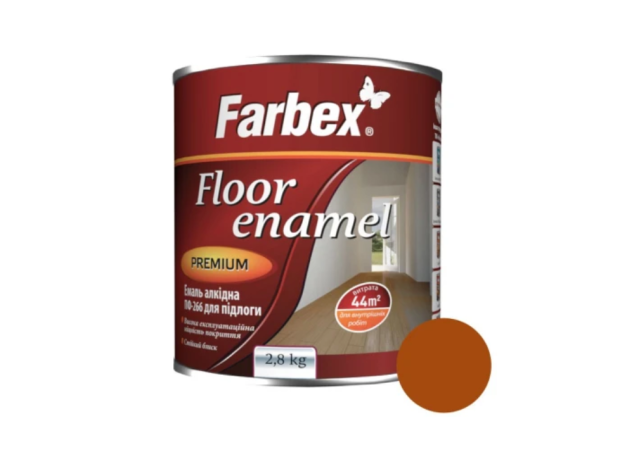 Емаль алкідна ПФ-266 жовто-коричнева Farbe 2.8 кг