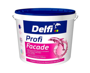 Фарба латексна акрилова фасадна Profi Facade Delfi 4.2 кг