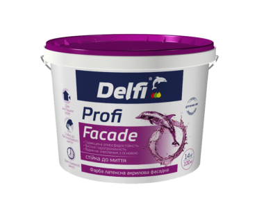 Фарба латексна акрилова фасадна Profi Facade Delfi 14 кг