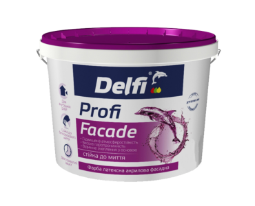 Фарба латексна акрилова фасадна Profi Facade Delfi 7 кг