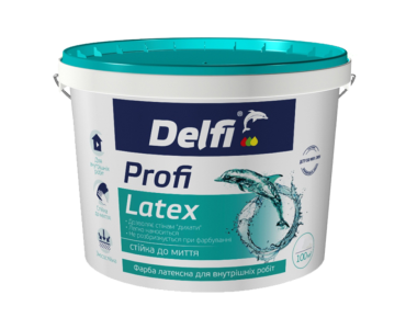 Фарба латексна акрилова для внутрішніх робіт Profi Latex Delfi 4.2 кг