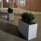 Бетонный вазон уличный Кадис L Лофт Серый гранит